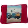 Generico Borsa Acqua Calda Elettrica Ricaricabile con tasca scalda mani riscalda mani piedi (Vespa Rossa)