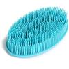 Telismei Spazzola da bagno in silicone, per massaggi, spazzola per il corpo, doppia faccia in silicone, spazzola da bagno e massaggi, spazzola per corpo in silicone per doccia, spazzola per doccia con setole