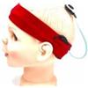 FONOLIFE Nastro elastico in cotone fissaggio impianto cocleare (M, rosso)