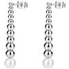 Brosway Orecchini Donna, Orecchini Pendenti in Acciaio e Perle | Collezione PERFECT - BPC26