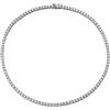 Generic Accessori Collana da tennis in Moissanite da 3 mm D Colore Diamante Argento sterling 925 per Uomo Donna 15-24 pollici