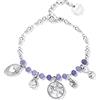 Brosway Bracciale Donna in Acciaio e Cristalli/pietre Naturali con Simbolo Albero Della Vita | Collezione Chakra - BHKB134
