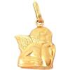 Generic CIONDOLO ANGELO ANGIOLETTO IN ORO GIALLO 18 KT + COLLANA LACCIO IN OMAGGIO