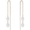 Valero Pearls Orecchino pendente da Donna in Argento Sterling 925 con Perla di coltura di acqua dolce Potato ca. 6,0-7,0 mm