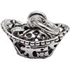 BBDMind 6 ciondoli in argento Sterling a forma di lingotto cinese in oro 3D con ciondoli portafortuna, in argento 925 dorato, Argento sterling