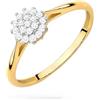 Sakrami Anello in Oro Solitario Fiore - Misura 12