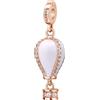 Rosato Charm Donna In Argento Con Simbolo Mongolfiera | Collezione Storie - RZ187