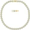 Generic Collana Angelica in Oro Giallo 18K - Around Crystal Necklace 38-40.5cm, Gioiello Brillante per Matrimonio Fidanzamento, Catena con Cristalli Regolabile