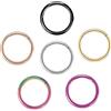 Artskin G23 titanio anello naso cerchio 16g 18g incernierato cartilagine elica orecchini trago ipoallergenico setto body piercing anelli per donne uomini ragazze (6 pezzi) (18 Gauge 1.0x6mm)