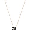 Swarovski Collana Facet Swan, Mix di Placcature, Nero