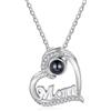 Glooraca Collane di foto per donne Collana personalizzata con immagine all'interno della collana di proiezione Collana di foto personalizzata per donne fidanzata mamma regali di compleanno (Style 17)