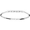 Trussardi Bracciale Uomo in Acciaio, Collezione T-STEEL, Nero, Idee Regalo Uomo - TJAXV40