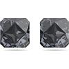 Swarovski Orecchini a lobo Ortyx, Cristalli con taglio Pyramid, Grigio, Placcato rutenio