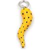 Damiano Argenti Ciondolo Corno Portafortuna in Argento Smaltato Giallo a Pois Neri Argento