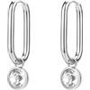 Brosway Orecchini Donna, Orecchini Pendenti in Acciaio e Cristalli | Collezione SYMPHONIA - BYM193