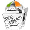 LES FOLIES DI PAOLA GRIECO Charm Carretto Gelati Cono Coppetta Gelato estate in argento 925 - Les Folies per Pandora