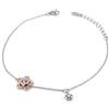 Damiano Argenti Bracciale in Argento 925 con Fiore e Spirale Argento