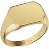 Breil, Anello Collezione Private Code, Anello Chevalier in Acciaio Lucido con Elemento Personalizzabile in Acciaio, Design Elegante e Discreto