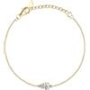 BLUESPIRIT Bracciale Donna in Argento dorato 925, Zircone, Collezione B-Classic - P.57C905000500