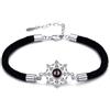 KWCLTH Bracciali con proiezione di foto personalizzate Immagine ragno regolabile Fascino Regali di gioielli personalizzati per gli uomini
