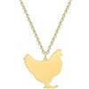 INCIDO Collana Pendente Collana di Animali di Pollo Donne Ragazze Bambini Collare Gioielli Gallina Fattoria Ciondolo Collana Regalo del Festival dei Gioielli
