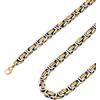 ChainsPro Collane Uomo Donna in Acciaio Inossidabile, 6 mm Collana Catena Uomo Oro Argento Lunga 71cm, Collana Bizantina Uomo Ragazzo Maschio Necklace for Men Hiphop Rapper, Idee Regalo