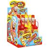 Joygum JohnyBee Squeeze Hot Dog Lecca Lecca con Dispencer e Caramella Liquida Display da 12 pz