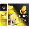 CURTIS TEA, SUNNY LEMON, MISCELA DI TÈ NERO CEYLON CON SCORZA DI AGRUMI, 20 PIRAMIDI INDIVIDUALI IN RETE