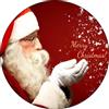 Tortaprint Cialda per torta tema BUON NATALE decorazione in ostia personalizzata rotonda IMG 6