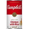 Campbell's Pollo condensato con zuppa di riso, dimensioni famiglia, barattolo da 635 ml