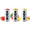 Generico BOEM Hard Seltzer - MIX MANGO - ZENZERO - POMPELMO ROSA - 12 Lattine da 250ml Bevanda Alcolica Frizzante a basso contenuto Calorie - Senza Glutine - Senza Zucchero - Vegan -