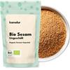Kamelur 500g Sesamo BIO non pelato e non tostato - Semi di sesamo senza additivi - Sesamo BIO (semi di sesamo) in confezione biodegradabile