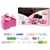 chance SCATOLINE PORTACONFETTI CUBETTO FIOCCO 25 PZ + 1KG CONFETTI + BIGLIETTINI (POIS FUCSIA 81449)