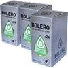 Generico SET 72 BOLERO DA 3 GRAMMI Cucumber Preparato istantaneo polvere solubile in bustine Sticks per Bevande con Stevia e Vitamina C e Senza Zucchero ideale per fitness e diete