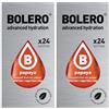 Generico SET 48 BOLERO DA 3 GRAMMI Papaya Preparato istantaneo polvere solubile in bustine Sticks per Bevande con Stevia e Vitamina C e Senza Zucchero ideale per fitness e diete