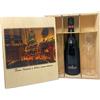 Zeus Party Elegante Cofanetto in legno, Personalizzabile sia con foto che con testo, contenente 1 bottiglia di Champagne o Spumante + 2 Flûte, Ottima ed Esclusiva idea regalo (Ferrari Maximum Blanc de Blancs)