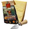 YesEatIs Special Box - Parmigiano Reggiano Consorzio Vacche Rosse 24 mesi - 1 Kg - Coltellino in Acciaio INOX