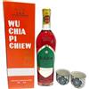generico ZenMarket Set Amaro Cinese alle erbe 54% Vol, più Ordinato al Ristorante Cinese Wu Jia Pi 500 ml, 2 Bicchierini in Ceramica
