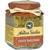 Antica Sicilia - Pesto Ragusano 180 g - Condimento Siciliano Artigianale per Pasta con Carciofi, Caciocavallo Ibleo, Finocchietto e Peperoncino