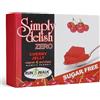 Simply Delish, Sugar-Free Jelly Dessert - Vegan, Gluten and Fat-Free, Cherry Flavour - Pack of 6, Keto Friendly Sweets