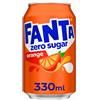 Fanta Zero arancione bibita analcolica can 330 ml (24 lattine)