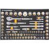 GearWrench 86529 - Set di strumenti SAE/Metric 1/4, 3/8, 1/2 con cricchetto a 90 denti, con vassoio in schiuma EVA, 83 pezzi