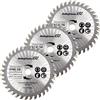 HobbyPower24 Set di 3 mini sega circolare a mano HM, in legno, diametro 85 x 10 mm, 36 denti, adatto per Aldi Duro/Lidl/Norma