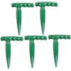 Hemobllo Set di Attrezzi da Giardino per Piantare Punzonatrice Manuale in Plastica Verde, per Allentare Terreno e Diserbo nel Giardinaggio