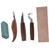 Operitacx Kit Per Intaglio Del Legno Bulino e Scalpelli Per Legno Strumenti Per Falegname Antiscivolo Per Taglio e Intaglio Morbido