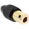 Bamjour Mandrino Auto -serraggio, Lega di Alluminio in Ottone Easy Installazione Trapano Aderente Adattatore di Mandrino per Perforazione, Lucidatura, Macinazione (Dimensione del minerale 5 mm)