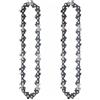 BUYTUS 4/6/8/10 pollici 1/4 guida for catena for motosega sega elettrica portatile mini lama for da potatura accessori for for(2pcs 6-inch Chain)