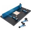 POWERTEC 71539 Trapano a colonna da 35,6 cm x 61 cm con sistema di recinzione a T in alluminio completo, serie professionale per la lavorazione del legno