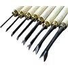 YUANstore 1,5-8 mm V Tipo Scalpelli Lavorazione Del Legno Taglio Triangolo Coltello Mano Legno Intaglio Coltelli (3mm-1pc)