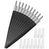 STOBOK Kit di Scalpelli per Legno 10 Pezzi, Utensili da Intaglio in Plastica e Metallo, Impugnatura Comoda, Controllo per Fai da Te